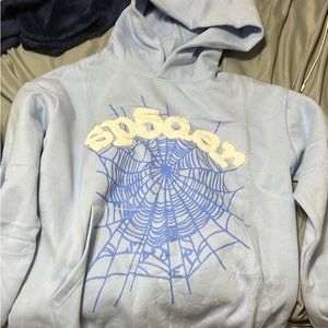 Sky blue spider hoodie